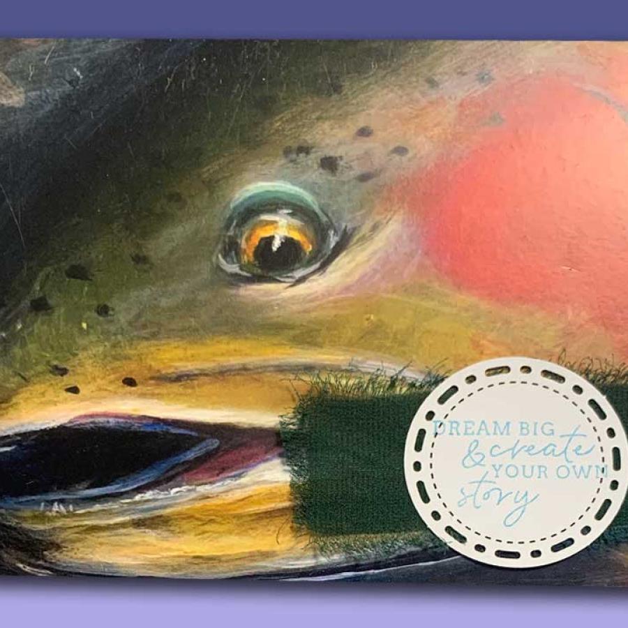 Dream Big Trout Greeting Card