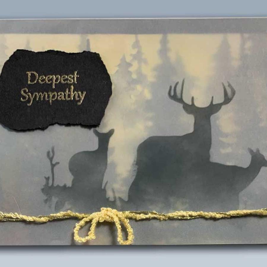 Deer Sympathy Card